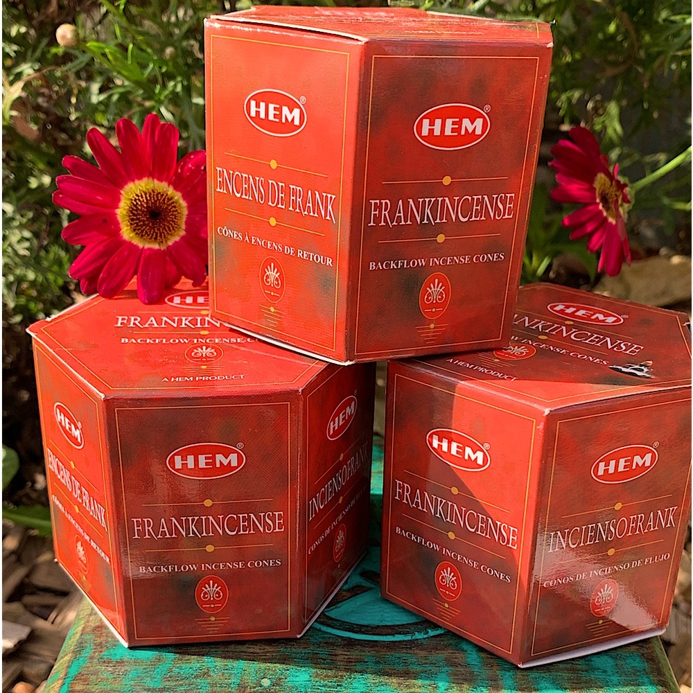 Frankincense Backflow Cones - 120 Backflow Incense Cones